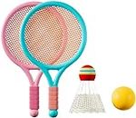 Racket Tennis for Children Kid Racket Leisure Outdoor Sports Toy Badminton Racket Kindergarten Sports Toy Set for 3-12 Years Old