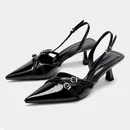 Doghc sandalias veraniegas de punta estrecha para mujer zapatos de tacón alto elegantes y sexys a