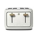 Generic Beautiful 4-Slice Toaster with Touch-Activated Display, Powerful 1800-Watt Toasting System, Extra wide, self-adjusting toast slots by Drew Barrymore (White Icing)