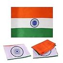 AllExtreme Indian Flag With Durable Stitching Ideal For Independence Day Celebrations, School, Home, Office & Terrace (12in x 18in, 10 Pcs)