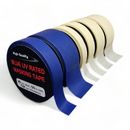 Rollo de cinta de enmascaramiento profesional pintura automotriz azul y crema 50, 38, 25, 19 mm