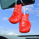 Mini Red Boxing Gloves Automobile Mirror Hanging Accessories Car Interior Gift
