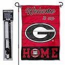 Georgia Bulldogs Welcome to our Home Garden Flag with Stand Holder