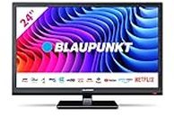Blaupunkt 24" HD Smart TV with Freeview Play, Netflix, Prime Video, 3 x HDMI and USB Media Player - Black