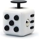 ANAB GI Fidget Cube Stress Anxiety Pressure Relieving Toy Great for Adults and Children[Gift Idea][Relaxing Toy][Stress Reliever] (White Black)
