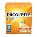 Nicorette Coated Gum, Fruit Chill, 2 mg, 160-Count