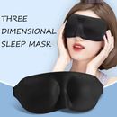 Black Travel Eye Mask Sleep Sleeping 3D Cover Soft Memory Foam Shade Blindfold