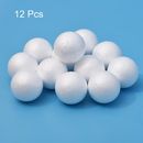 12Pcs 5" White Polystyrene Foam Solid Balls for Art and Party Decorations