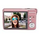 Digital Camera for Teens, 4K 48MP USB Rechargeable Digital Camera 2.7 Inch Screen for Photography (Pink)