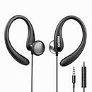 Philips Earbuds with Earhooks Over The Ear Earbuds, Wired Wrap Around Earbuds Earhook with Microphone, Flexible Sports in Ear Headphones for Running Workout Exercise Gym