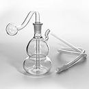 Glass Oil Burner Water Bong Glass Oil Burner Pipes Thick Clear Pipe Small Bubbler Bong Mini Oil Dab Rigs for Smoking Bongs