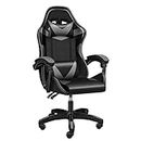 AQQWWER Chaise pour Bureau Gaming Office High Back Computer Ergonomic Adjustable Swivel Chair, Red (Color : Black)