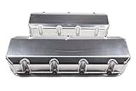 Moroso 68486 Fabricated Aluminum Valve Covers, Fits Big Block Chevy Conventional Heads, 3.875" Tall, No Logo