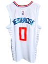 Los Angeles Clippers #0 Russell Westbrook Jersey White Large Fast Ship