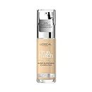 L'Oreal Paris True Match Liquid Foundation, Skincare Infused with Hyaluronic Acid, SPF 17, Available in 40 Shades, 1.W Golden Ivory, 30 ml