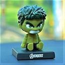 ELEGANT LIFESTYLE Incredible Hulk Action Figure Limited Edition Marvel Comics Character, Scientist Bruce Banner Bobblehead with Mobile Holder, Car Dashboard, Office, Study Table