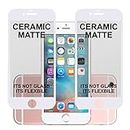 PhoneBukket Ceramic Matte Unbreakable Flexible Screen Guard Protector 21D for Apple iPhone 6s (White) Edge to Edge Full Coverage, Pack of 2