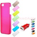 ONE Slim & Thin Matt Colored iPhone5S Hard Case + ONE Turbo USB Car Charger