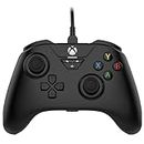 Snakebyte Gamepad Base X schwarz - Offiziell lizenzierter, kabelgebundener Xbox Series X|S & PC Controller mit Hall-Effect-Sensoren & Audioanschluss