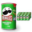 Pringles Sour Cream and Onion Stacked Potato Chips, 12 Pack (12 x 53g)