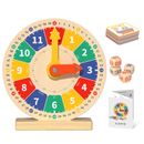 Kids Learning Clock Childrens Teaching Time Education Preschooler Aid Analogue 