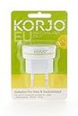 Korjo EU (Italy and Switzerland) Travel Adaptor, for AU/NZ Appliances, use in Europe Including IT, CH