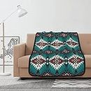 Couverture Native Southwest American Indian Aztec Navajo Warm Flannel Fleece Plush Sofa Throw Blanket comme Couvre-lit/Couvre-lit/draps de lit 102 x 127 cm