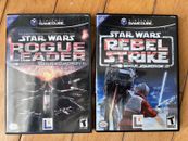 Star Wars Rogue Squadron 2 & 3- Rogue Leader & Rebel Strike Gamecube CIB *Used*