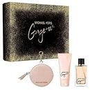 Gorgeous by Michael Kors for Women – 3 pz Gift Set 3,4oz EDP Spray, 3,4oz Body Lozione, Round Purse