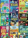 100 Things to Know About : Series 9 hardcover book set ( Saving the Planet, Oceans, Food , History,Numbers Computers & Coding, About Planet Earth, About Science, About Space, About the Human Body)