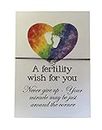 Dios Designs Fertility Wish For You - Wish Bracelet, Badge, Magnet, Keyring or Mirror DD080 (Wish Bracelet)
