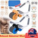 Rebound Plank Elbow Ab Abdominal Roller Wheel for Core Trainer Support Gym OZ