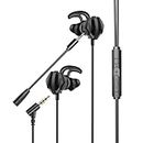 Cosmic Byte CB-EP-05 Wired Gaming in Ear Earphone with Microphone Detachable for PC, PS4, Mobiles, Tablets (Black)