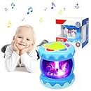 Ballery Baby Toys 6+ Months, Musical Toys for Babies, Unicorn Carousel Musical Drum Toy, Lighted Musical Toy with Sound for Children, Musical Educational Toy for Children