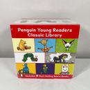 Biblioteca clásica de lectores jóvenes de pingüinos con 8 libros de cartón para niños y niños pequeños