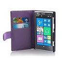cadorabo Book Case works with Nokia Lumia 1020 in PASTEL PURPLE - with Stand Function and Card Slot made of Smooth Faux Leather - Wallet Etui Cover Pouch PU Leather Flip