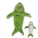 ZAGARO Shark Onesie Costume | Shark Hoodie Costume Pajamas Kids Onesie - Cartoon Animals Shark Sleeping Bag, Cozy Shark Blanket Onesie Wearable Flannel Hoodie Blanket for Kids