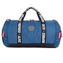 Gear Polyester Inspired Alive Moving 33L Large Water Resistant Travel Duffle Bag/Gym Bag/Sports Duffle For Men's/Women's (Blue), 26 Cm