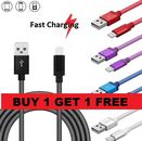 2M Heavy Long Charger for iPhone 14 13 12 11 XR 6 7 8+ SE Braided USB Lead cable