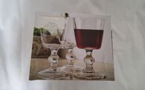 Biltmore Chateau 4-Piece Crystal Wine Goblet Set New in Box