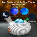 LED Galaxy Projektor Nachtlicht mit Bluetooth 5.0 Lautsprecher Timer und Fernbedienung 14 Farben