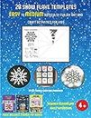 DIY Kid Friendly Christmas Ornaments (28 snowflake templates - easy to medium difficulty level fun DIY art and craft activities for kids): Arts and Crafts for Kids