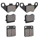 WATODAY Front and Rear Disc Brake Pads Set Compatible with TrailMaster XRS XRX Blazer 150 150cc Tomberlin Crossfire 150R Dune Buggy Go Kart