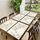 REVEXO Placemats Set of 6, Heat Resistant, Washable PVC Table Mats, Woven Vinyl Dining Table, Non-Slip Stain Resistant Kitchen Table Placemats Easy to Clean-REVX2