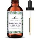 Rosemary Oil for Hair Growth by Baja Basics, Moisturizing Hair Oil for Split Ends and Dry Scalp, Hair Strengthening, All Hair Types 2 oz