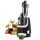 Taylor & Brown Juicer Machines, Slow Juicer Masticating Juicer, Cold Press Juicer with Quiet Motor & Reverse Function for Fresh Healthy Fruits and Vegetables Juice, Easy to Clean with Brush