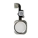 MOBILE MENIA Home Button Menu Button Flex Cable Kit (Without Touch ID) Part Compatible with Apple i Phone 6/6 Plus : White