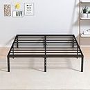 Maenizi 14 Inch Full Size Bed Frame No Box Spring Needed, Heavy Duty Metal Platform Bed Frame Full Support Up to 3000 lbs, Easy Assembly, Noise Free, Black