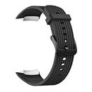 KBCTFWP Silicone Strap Fit For Samsung Gear Fit2 Pro Bracelet Wristband Fit For Samsung Gear Fit 2 SM-R360 (Color : Black, Size : S)