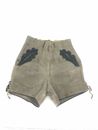 Vintage German Kurze Hosen Trachten Thick Leather Shorts Womens 5 